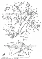 GARDE BOUE pour Yamaha XJS 900 DIVERSION de 1998