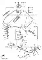 RESERVOIR A ESSENCE pour Yamaha XJS 900 DIVERSION de 1998