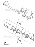 BARILLET DE SELECTION / FOURCHETTES pour Yamaha XJS 900 DIVERSION de 1998