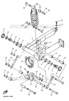 BRAS OSCILLANT / AMORTISSEUR pour Yamaha XJS 900 DIVERSION de 1998