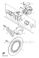 ETRIER DE FREIN ARRIERE pour Yamaha XJS 900 DIVERSION de 1998