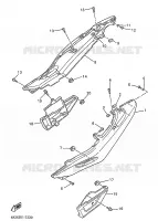 COUVERCLE LATERAL pour Yamaha XJS 900 DIVERSION de 1998