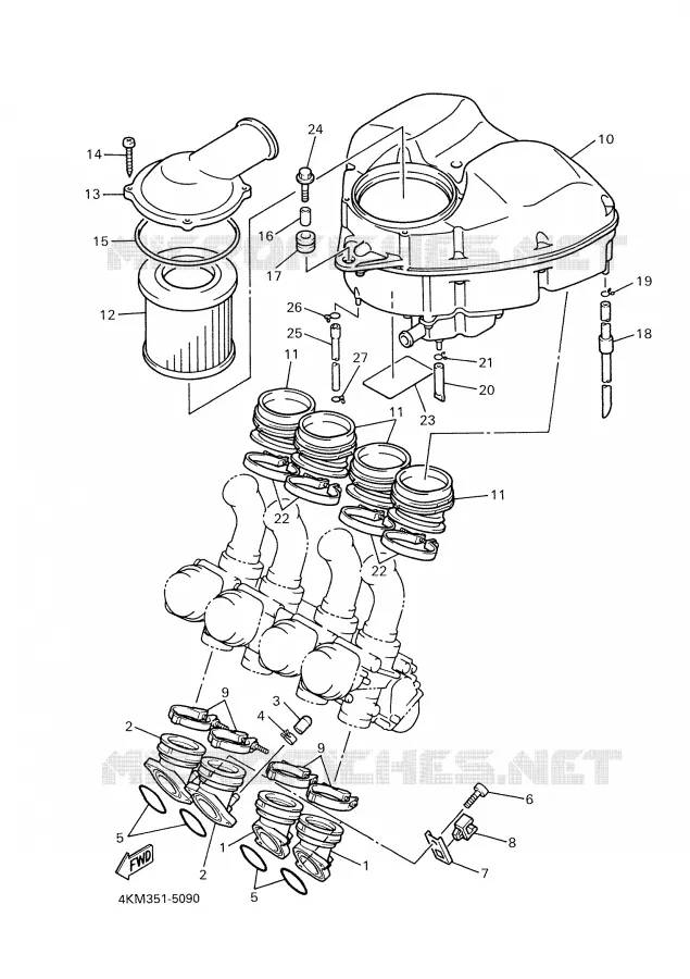 ADMISSION Yamaha MOTO 900 2000 DIVERSION  XJ900S