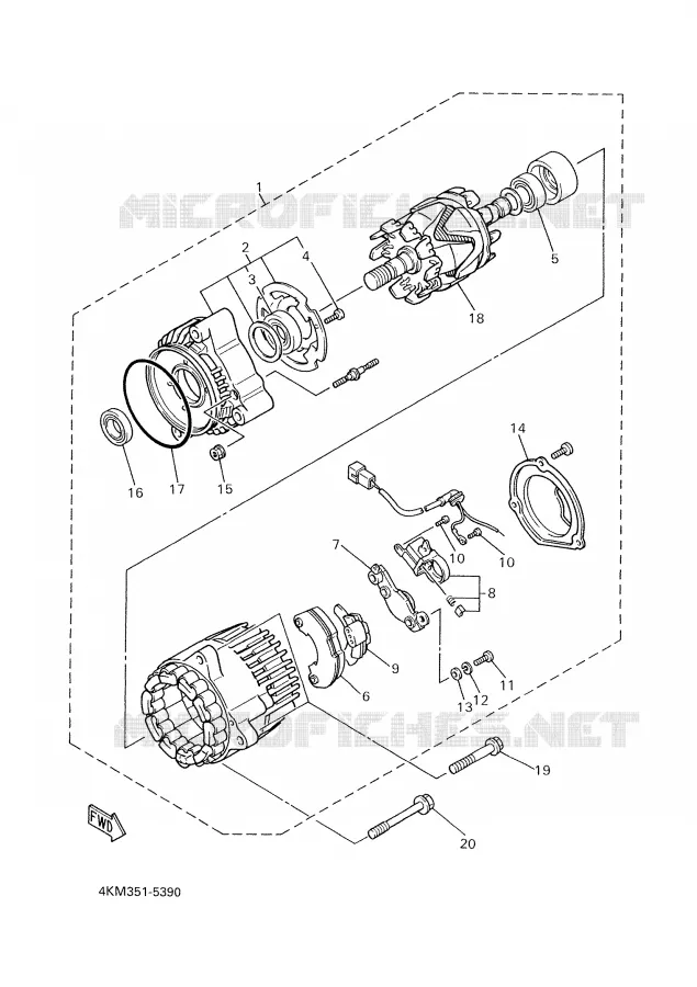 ALLUMAGE Yamaha MOTO 900 2000 DIVERSION  XJ900S