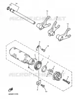 BARILLET DE SELECTION / FOURCHETTES pour Yamaha XJS 900 DIVERSION de 1998