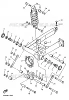 BRAS OSCILLANT / AMORTISSEUR pour Yamaha XJS 900 DIVERSION de 1998