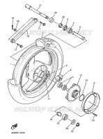 ROUE ARRIERE pour Yamaha XJS 900 DIVERSION de 1998