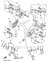 SUPPORT / REPOSE PIEDS pour Yamaha XJS 900 DIVERSION de 1998