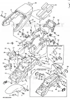 GARDE BOUE pour Yamaha XJR1200 de 1995