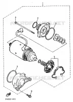 DEMARREUR pour Yamaha XJR1200SP de 1997