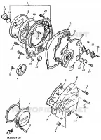 CARTER   MOTEUR 1 pour Yamaha XJR1200SP de 1997
