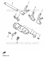 BARILLET DE SELECTION / FOURCHETTES pour Yamaha XJR1200SP de 1997