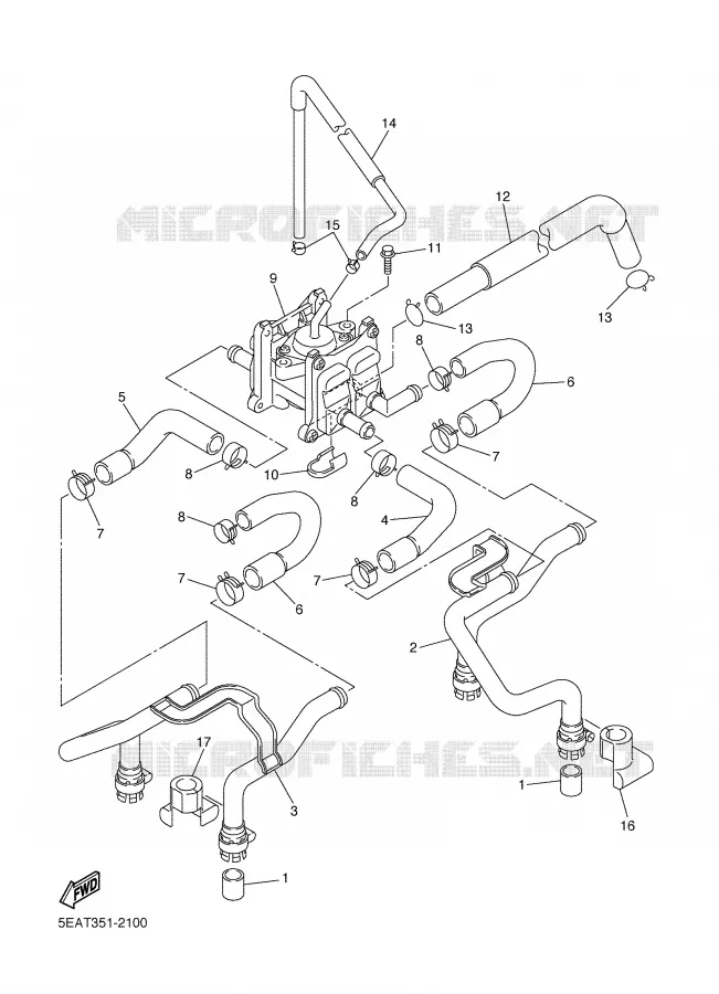 SYSTÈME D'ADMISSION D'AIR AIS Yamaha MOTO 1300 2002 XJR  XJR1300