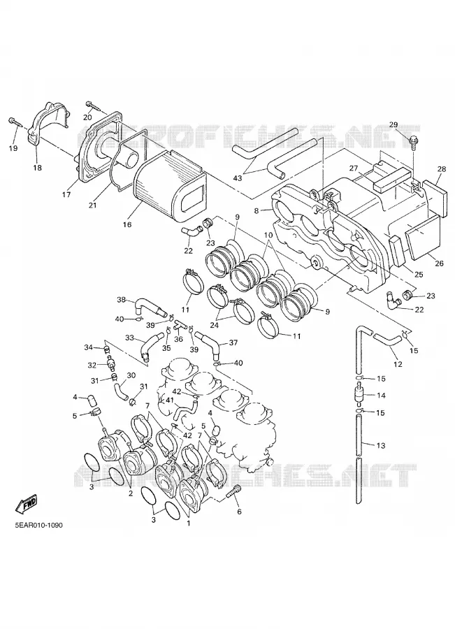 ADMISSION Yamaha MOTO 1300 2003 XJR  XJR1300
