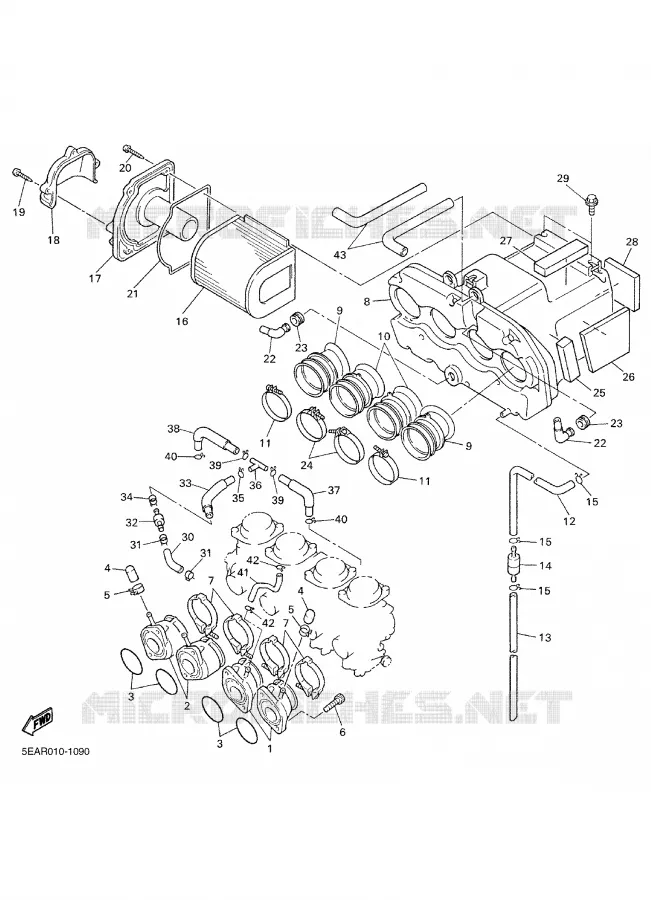 ADMISSION Yamaha MOTO 1300 2006 XJR  XJR1300