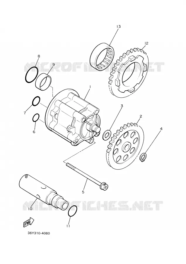 POMPE A HUILE Yamaha MOTO 1300 2008 XJR  XJR1300X