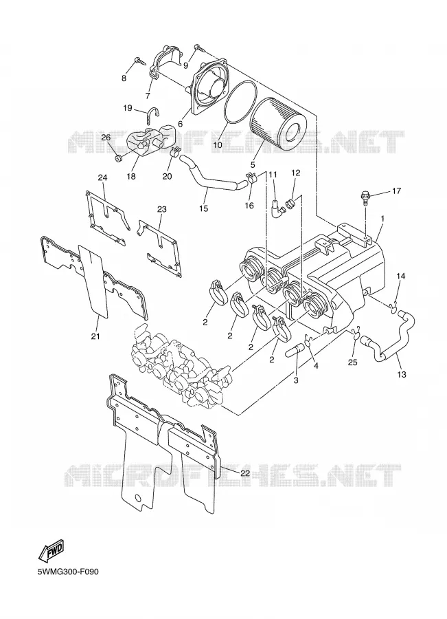 ADMISSION Yamaha MOTO 1300 2008 XJR  XJR1300X
