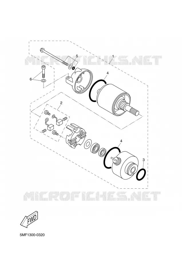 DEMARREUR Yamaha SCOOTER 150 2001 DOODO  XN150 DOODO