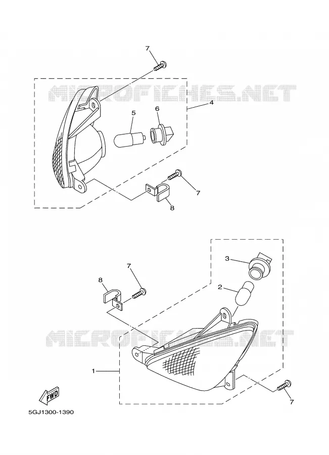 CLIGNOTANT Yamaha SCOOTER 500 2006 TMAX  XP500