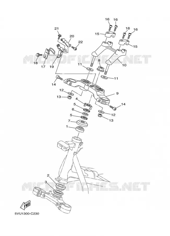 DIRECTION Yamaha SCOOTER 500 2007 TMAX ABS  XP500A TMAX