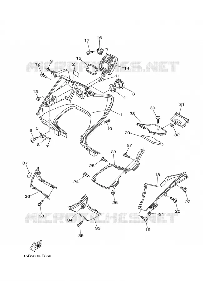 PROTEGE JAMBES Yamaha SCOOTER 500 2007 TMAX ABS  XP500A TMAX