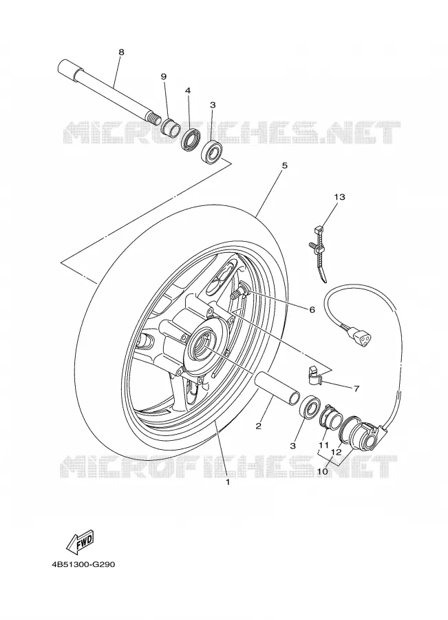 ROUE AVANT Yamaha SCOOTER 500 2008 TMAX  XP500X