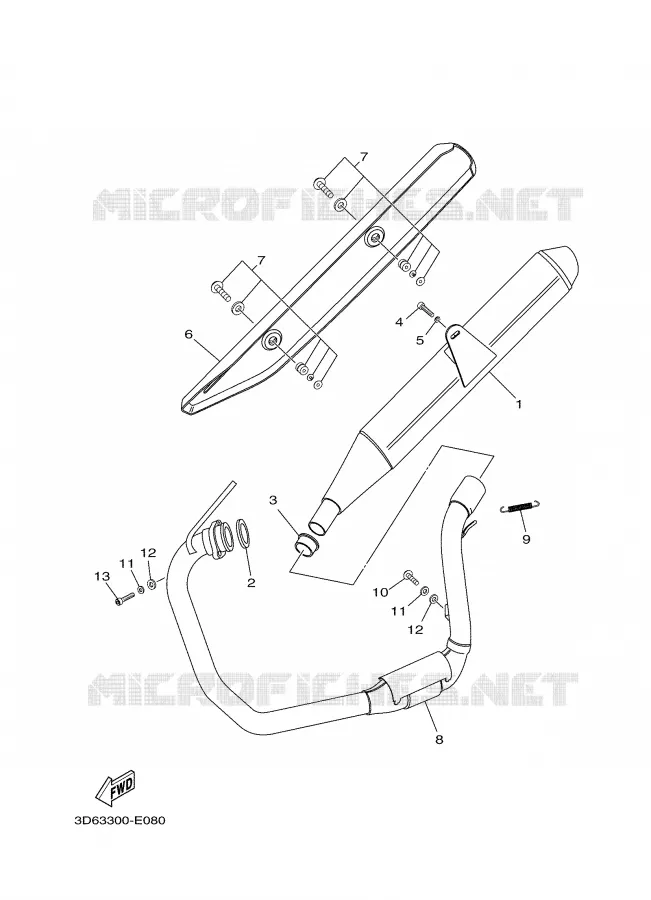 ECHAPPEMENT Yamaha MOTO 125 2006 XTR  XT125R