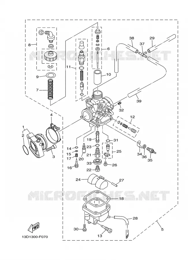 CARBURATEUR Yamaha MOTO 125 2008 XTX  XT125X