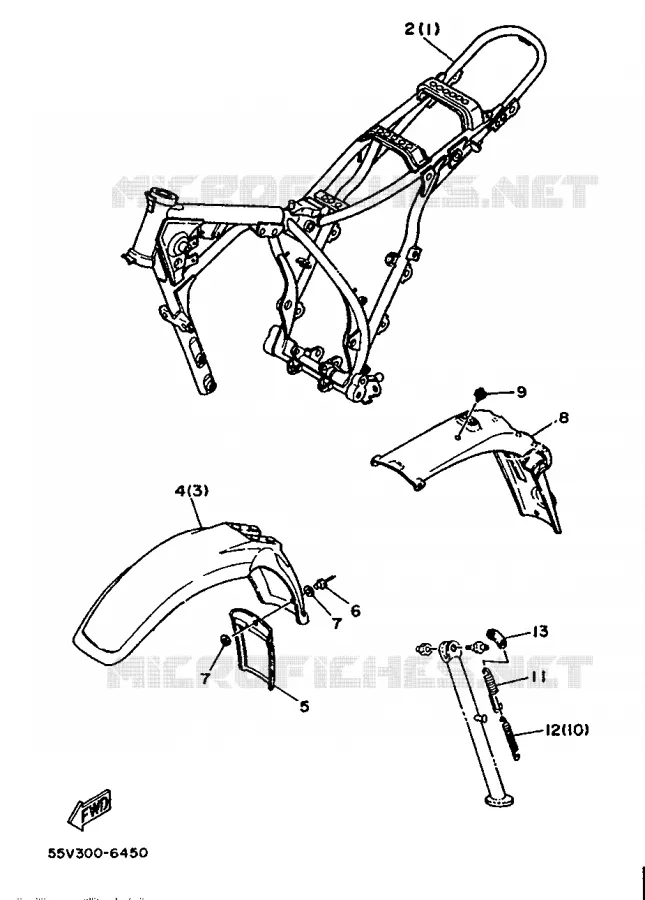 PIÈCES OPTIONNELLES - PARTIE CYCLE - FINLANDE Yamaha MOTO 350 1986 XT  XT350