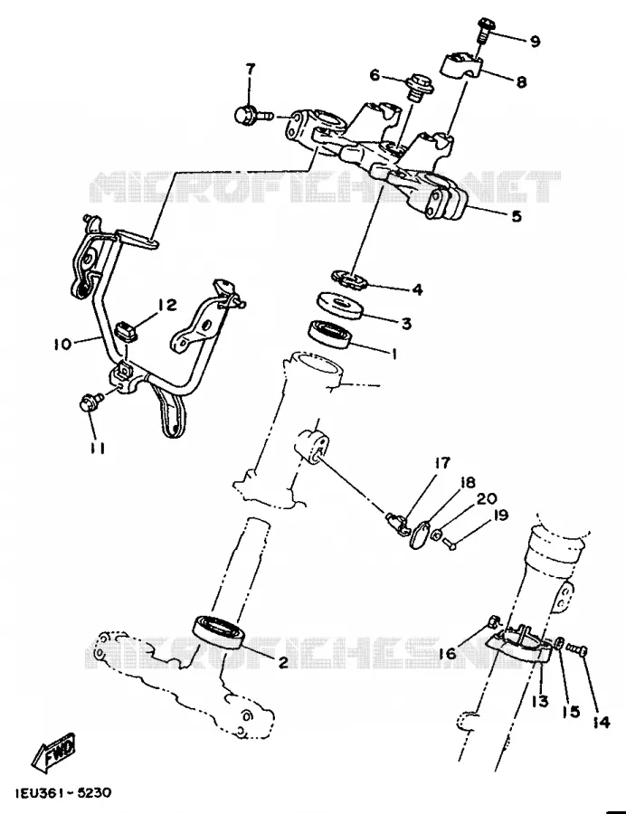DIRECTION Yamaha MOTO 350 1992 XT  XT350