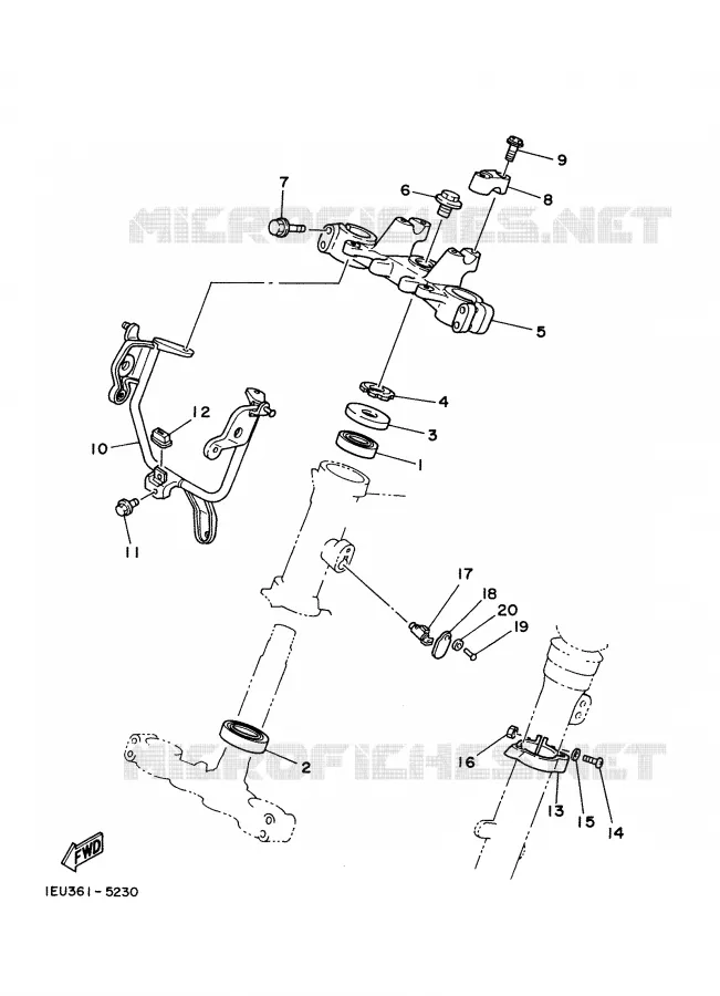 DIRECTION Yamaha MOTO 350 1988 XT  XT350'88