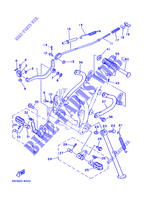 SUPPORT / REPOSE PIEDS pour Yamaha XT350 de 1988