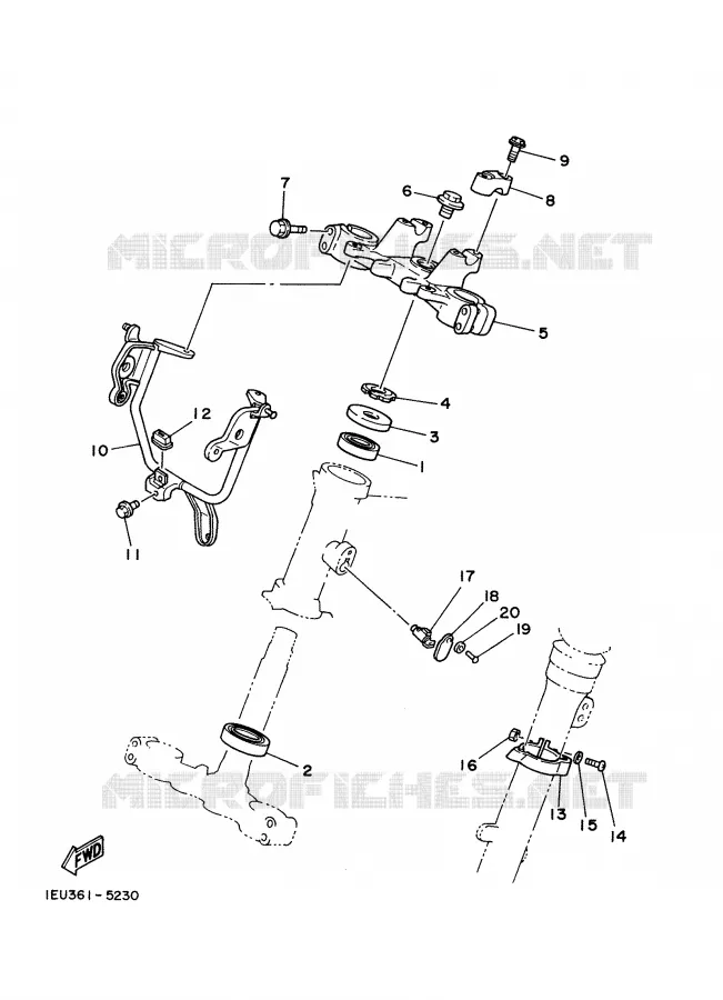 DIRECTION Yamaha MOTO 350 1988 XT  XT350'88