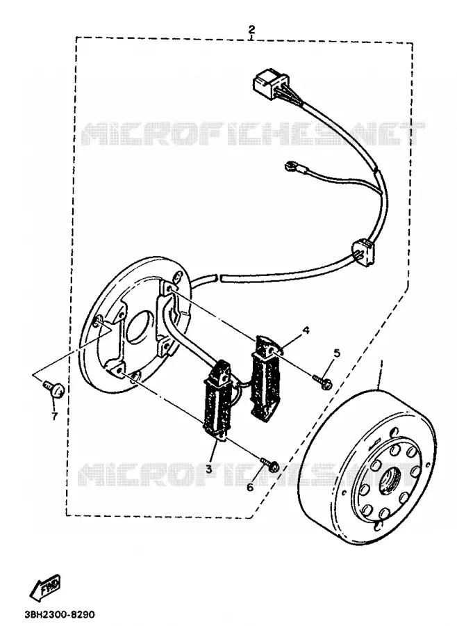 ALLUMAGE Yamaha MOTO 500 1989 XT  XT500