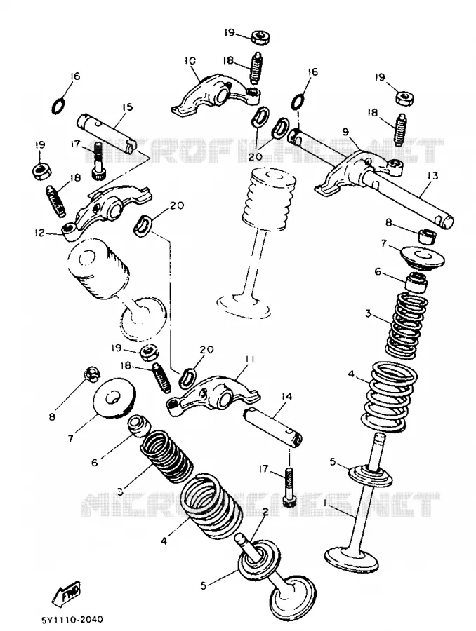 SOUPAPE Yamaha MOTO 600 1987 XT  XT600