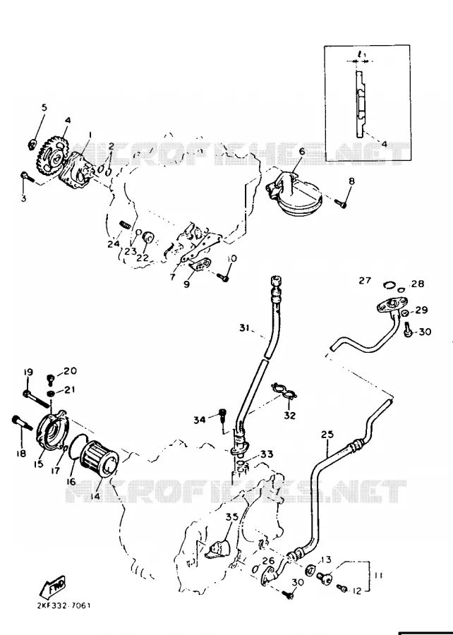 POMPE A HUILE Yamaha MOTO 600 1987 XT  XT600