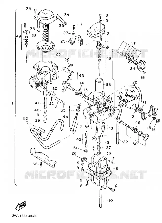 CARBURATEUR Yamaha MOTO 600 1988 XT  XT600