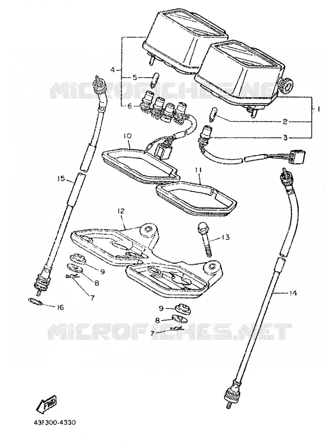 COMPTEUR  Yamaha MOTO 600 1989 XT  XT600