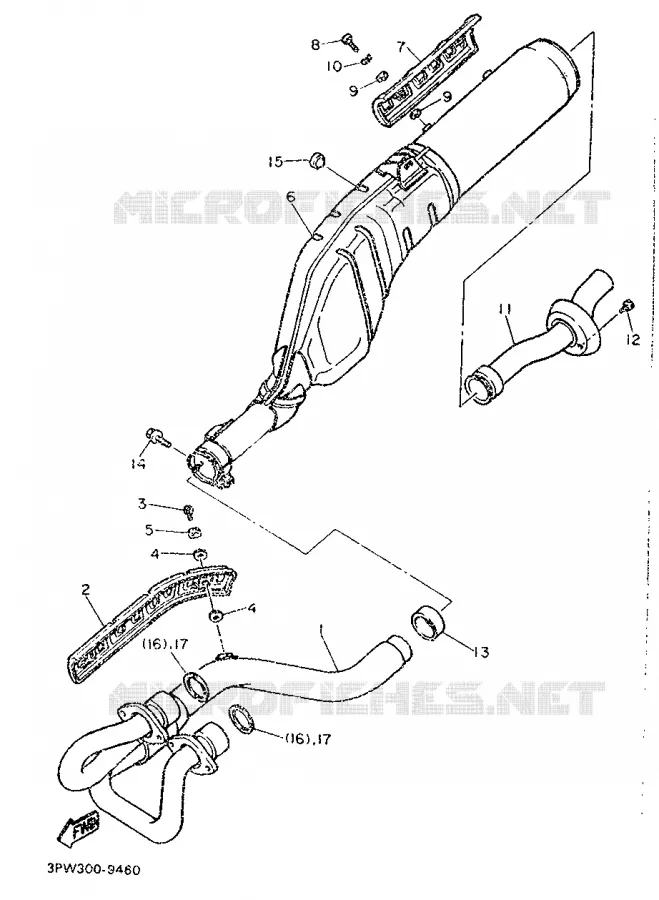 PIÈCES OPTIONNELLES Yamaha MOTO 600 1989 XT  XT600