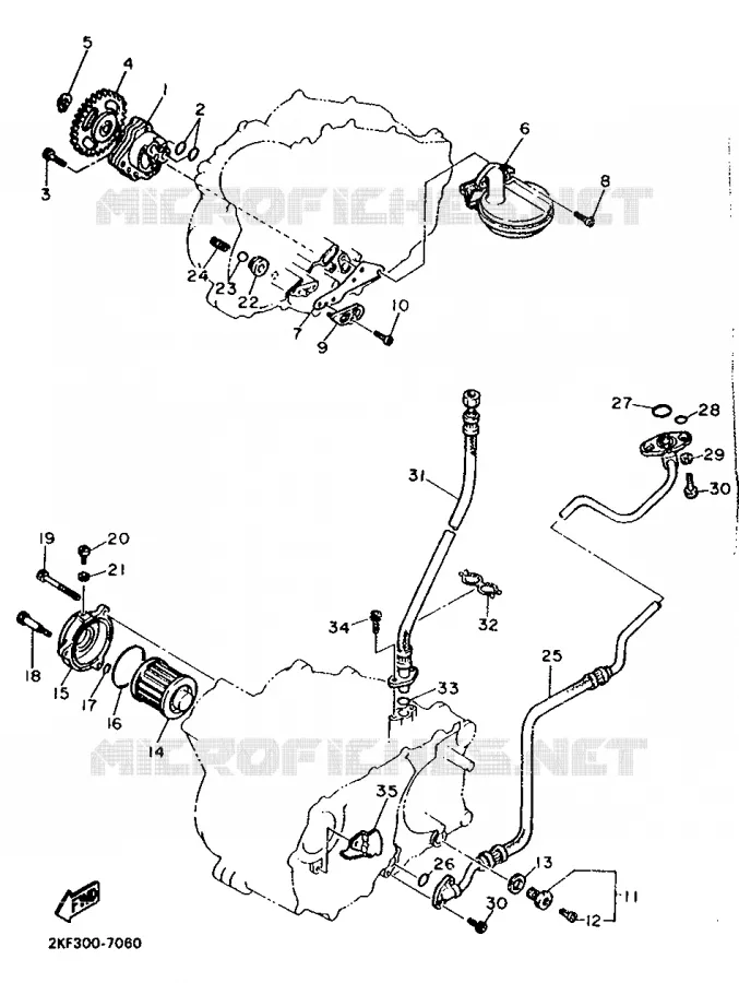 POMPE A HUILE Yamaha MOTO 600 1989 XT  XT600