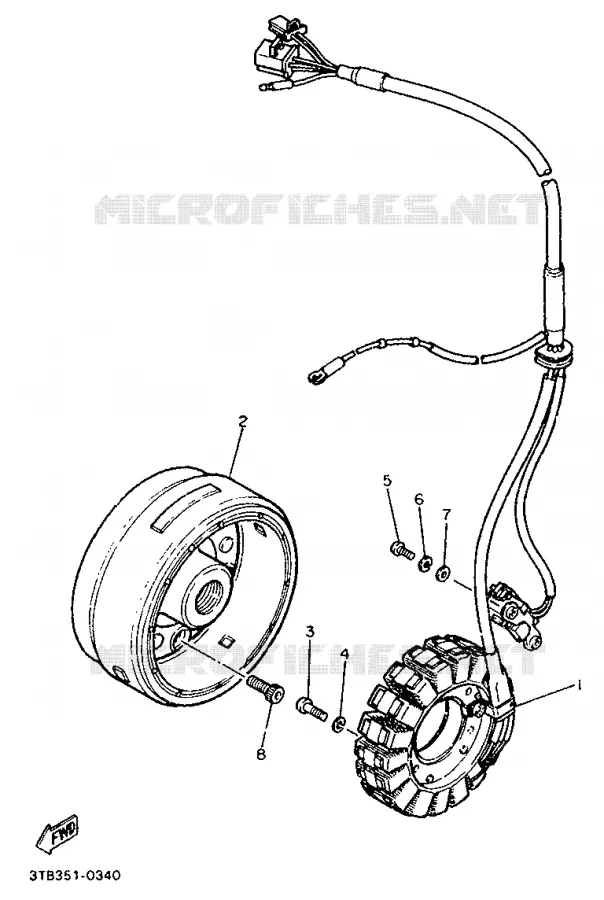 ALLUMAGE Yamaha MOTO 600 1994 XTE  XT600E