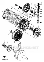EMBRAYAGE DE DEMARREUR pour Yamaha XT600E de 1998
