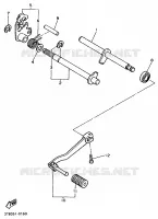 AXE DE SELECTEUR / PEDALE pour Yamaha XT600E de 1998