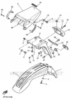 GARDE BOUE pour Yamaha XT600E de 1998