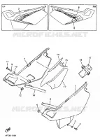 COUVERCLE LATERAL pour Yamaha XT600E de 1998