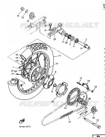 ROUE ARRIERE pour Yamaha XT600E de 1998