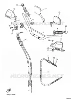 GUIDON ET CABLES pour Yamaha XT600E de 1998
