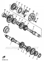 TRANSMISSION pour Yamaha XT600H (32.4KW) de 1986