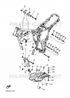 CADRE pour Yamaha XT600H (32.4KW) de 1986
