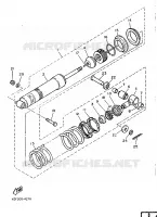 AMORTISSEUR ARRIERE pour Yamaha XT600H (32.4KW) de 1986